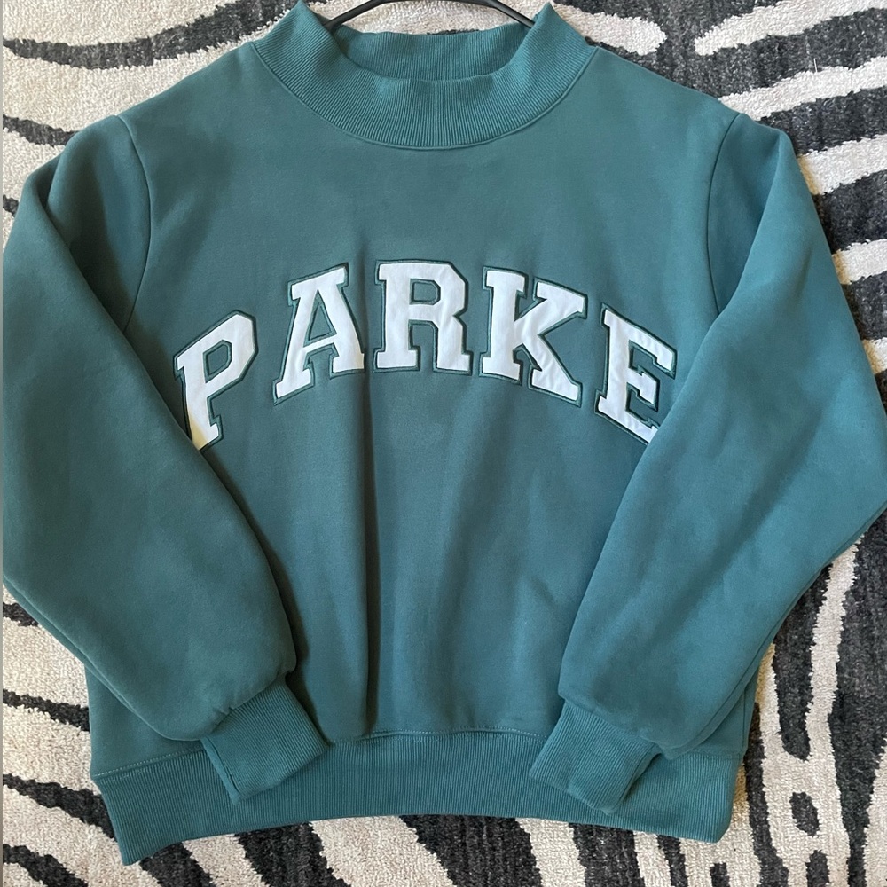 Parke Varsity mockneck sweatshirt - Evergreen - Limited Edition -